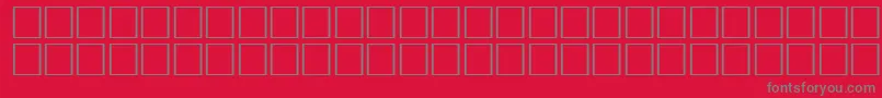 ErmineRegular-Schriftart – Graue Schriften auf rotem Hintergrund