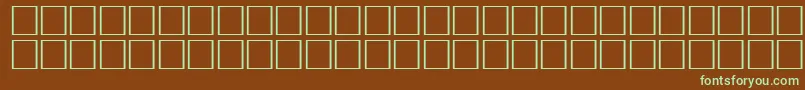 Шрифт ErmineRegular – зелёные шрифты на коричневом фоне
