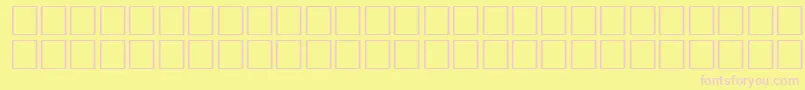 フォントErmineRegular – ピンクのフォント、黄色の背景