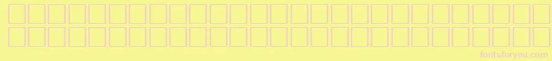 Шрифт ErmineRegular – розовые шрифты на жёлтом фоне