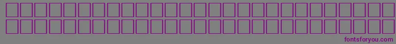 フォントErmineRegular – 紫色のフォント、灰色の背景