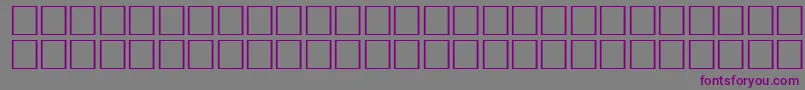 Fonte ErmineRegular – fontes roxas em um fundo cinza