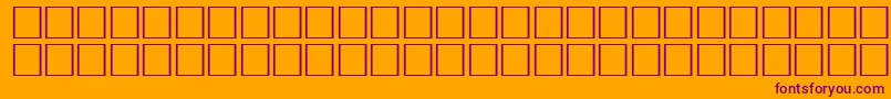 ErmineRegular-Schriftart – Violette Schriften auf orangefarbenem Hintergrund