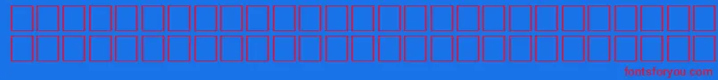 フォントErmineRegular – 赤い文字の青い背景