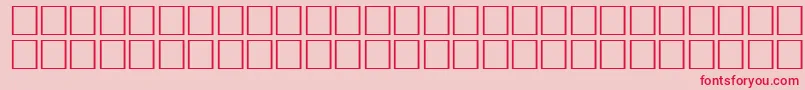 ErmineRegular-fontti – punaiset fontit vaaleanpunaisella taustalla