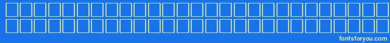 ErmineRegular Font – Yellow Fonts on Blue Background