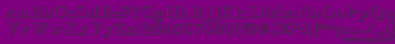 LongislandShadow Font – Black Fonts on Purple Background