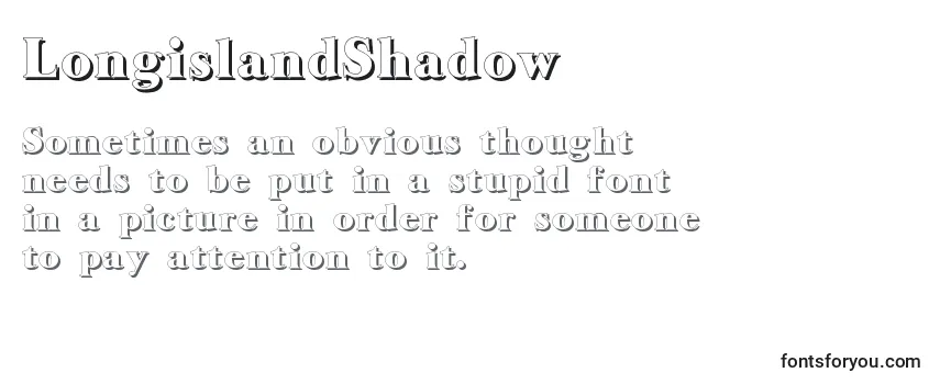 Review of the LongislandShadow Font