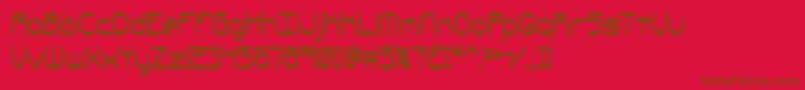 QuacksalverBrk Font – Brown Fonts on Red Background