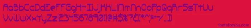 QuacksalverBrk Font – Purple Fonts on Red Background