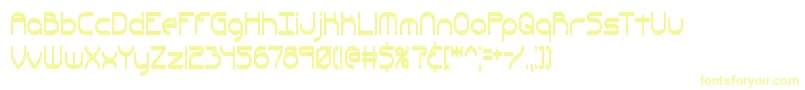 QuacksalverBrk-fontti – keltaiset fontit valkoisella taustalla