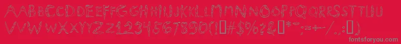 Alligators Font – Gray Fonts on Red Background