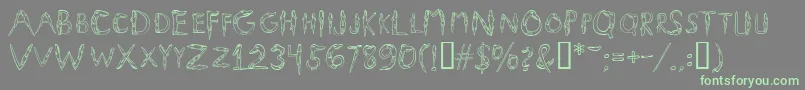 Alligators Font – Green Fonts on Gray Background