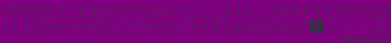 AmayaTechnical-Schriftart – Schwarze Schriften auf violettem Hintergrund
