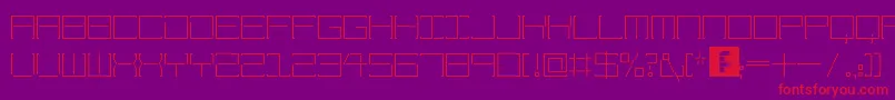 Weitere Informationen zur AmayaTechnical-Schriftart AmayaTechnical-Schriftart – Rote Schriften auf violettem Hintergrund