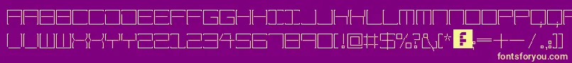 fuente AmayaTechnical – Fuentes Amarillas Sobre Fondo Morado