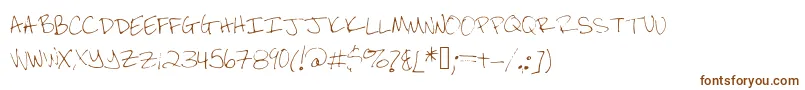 Шрифт Brandeezfontv2 – коричневые шрифты на белом фоне