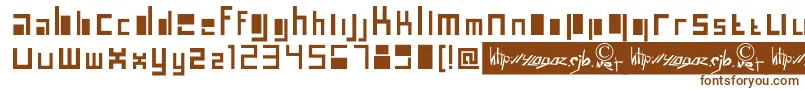 Шрифт Amsterdam – коричневые шрифты на белом фоне