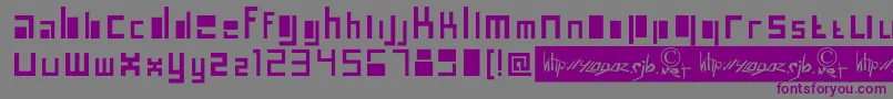 Шрифт Amsterdam – фиолетовые шрифты на сером фоне