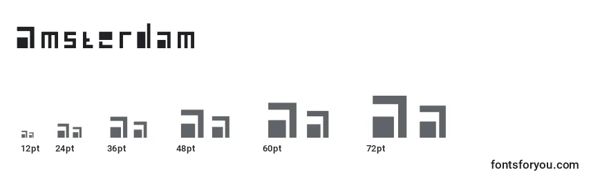 Amsterdam Font Sizes