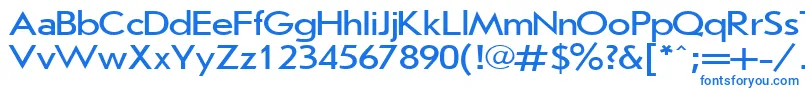 JournalSansserif120nPlain001.001 Font – Blue Fonts on White Background