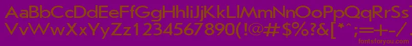 JournalSansserif120nPlain001.001 Font – Brown Fonts on Purple Background