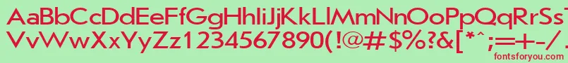 JournalSansserif120nPlain001.001 Font – Red Fonts on Green Background