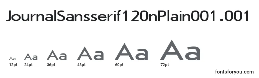 Размеры шрифта JournalSansserif120nPlain001.001