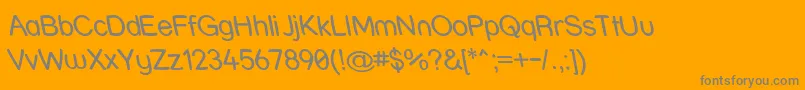 Strwrr Font – Gray Fonts on Orange Background