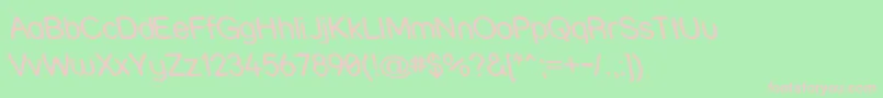 Strwrr Font – Pink Fonts on Green Background