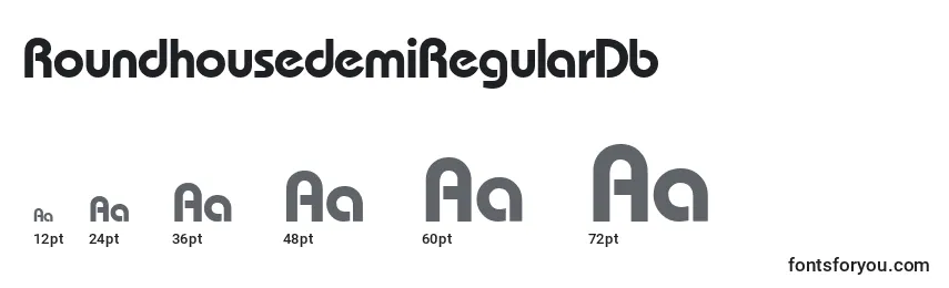RoundhousedemiRegularDb Font Sizes