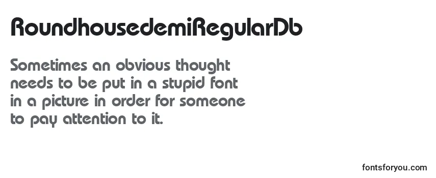 RoundhousedemiRegularDb Font
