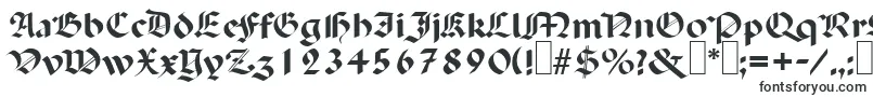 Шрифт P650BlackletterRegular – шрифты, начинающиеся на P