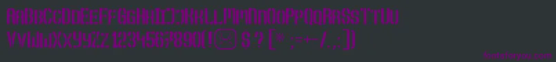 Шрифт Top – фиолетовые шрифты на чёрном фоне