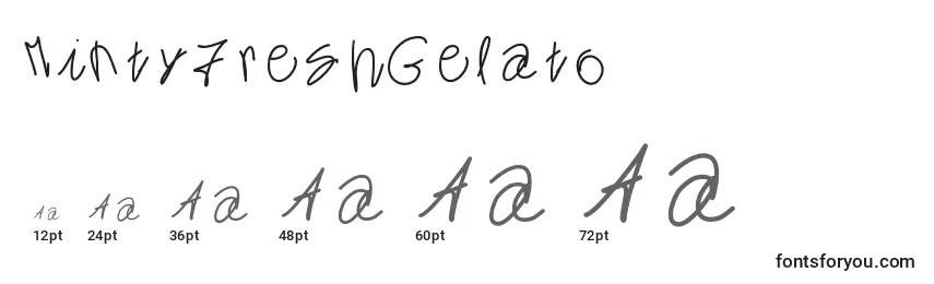 MintyFreshGelato Font Sizes