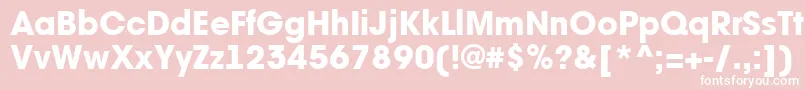 Avant21 Font – White Fonts on Pink Background