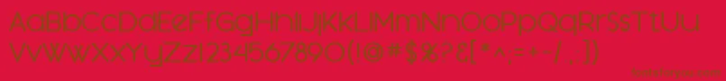 SfOrsonCasualMedium Font – Brown Fonts on Red Background