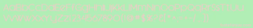 SfOrsonCasualMedium Font – Pink Fonts on Green Background