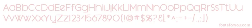 Czcionka SfOrsonCasualMedium – różowe czcionki