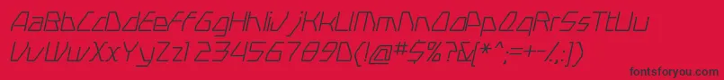 Swerveli Font – Black Fonts on Red Background