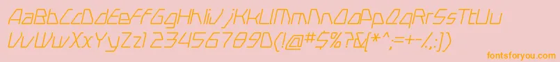 Swerveli Font – Orange Fonts on Pink Background