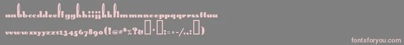 LongEarsMf Font – Pink Fonts on Gray Background