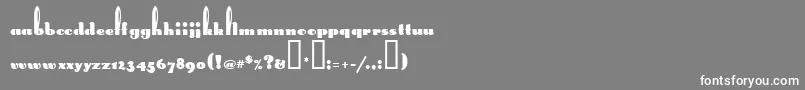 LongEarsMf Font – White Fonts on Gray Background