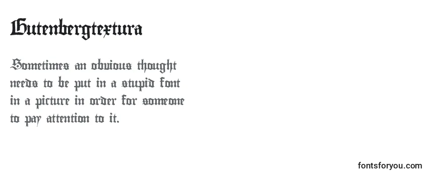 Czcionka Gutenbergtextura