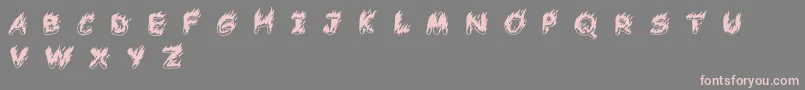 ComicTragedyBc Font – Pink Fonts on Gray Background