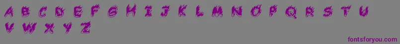 ComicTragedyBc Font – Purple Fonts on Gray Background