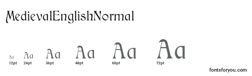 Размеры шрифта MedievalEnglishNormal