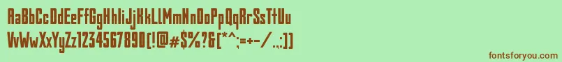 Bully-fontti – ruskeat fontit vihreällä taustalla