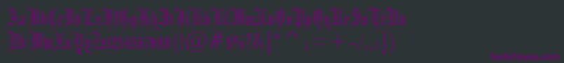 フォントDrpoGothicru – 黒い背景に紫のフォント