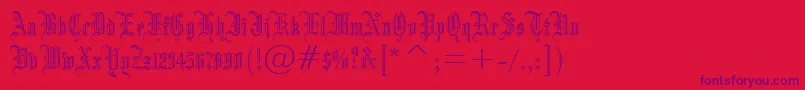 DrpoGothicru Font – Purple Fonts on Red Background